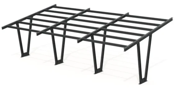 PV-Carport Modell 06 – Carport-Konstruktion für 3 Stellplätze
