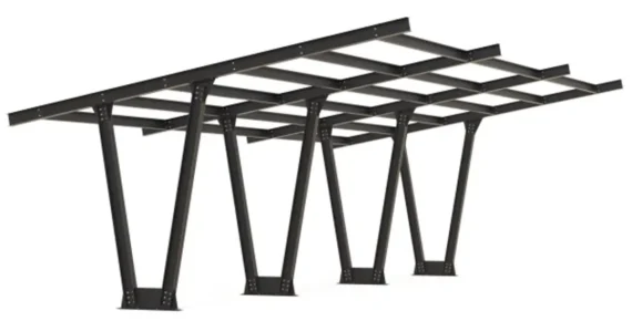PV-Carport Modell 06 – Carport-Konstruktion für 3 Stellplätze