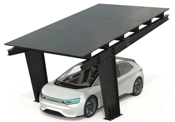 Carport mit photovoltaischen Paneelen - Modell 01 (1 Platz)