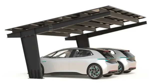 Carport with photovoltaic panels – Model 01 (2 spaces)-2