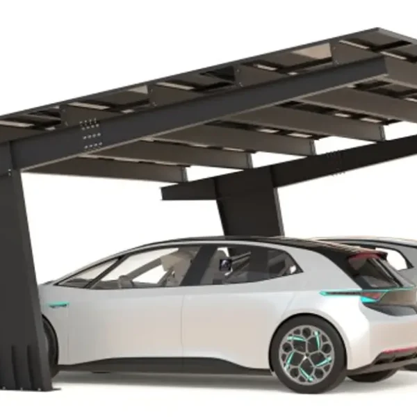 Carport with photovoltaic panels – Model 01 (2 spaces)-2