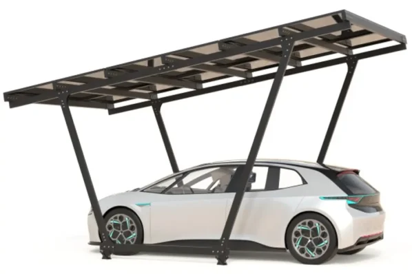 Carport with photovoltaic panels – Model 02 (1 space)-2