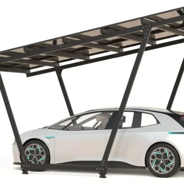 Carport with photovoltaic panels – Model 02 (1 space)-2