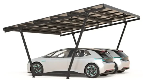 Carport with photovoltaic panels – Model 02 (2 spaces)-2