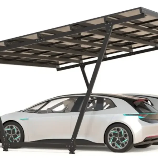 Carport with photovoltaic panels – Model 02 (2 spaces)-2