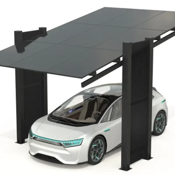 Carport mit photovoltaischen Paneelen - Modell 03 (1 Platz)