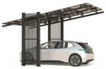 Carport mit photovoltaischen Paneelen - Modell 03 (1 Platz)