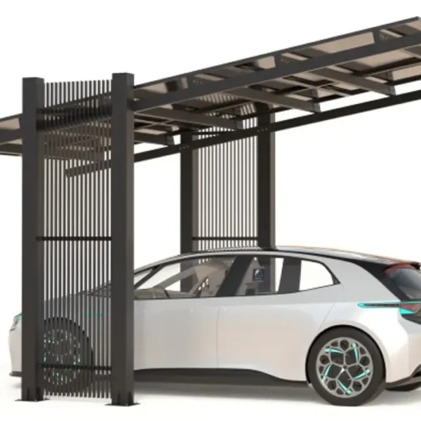 Carport with photovoltaic panels – Model 03 (1 space)-2