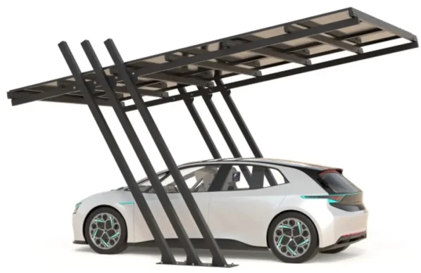 Carport with photovoltaic panels – Model 04 (1 space)-2