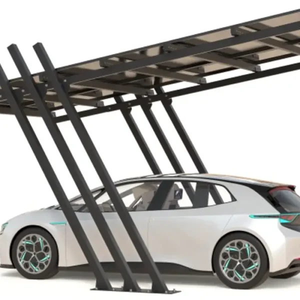 Carport with photovoltaic panels – Model 04 (1 space)-2