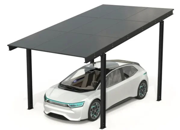 Carport mit photovoltaischen Paneelen - Modell 05 (1 Platz)