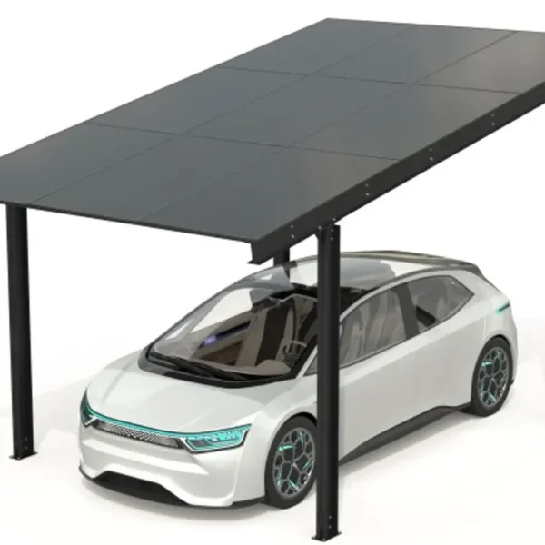 Carport mit photovoltaischen Paneelen - Modell 05 (1 Platz)