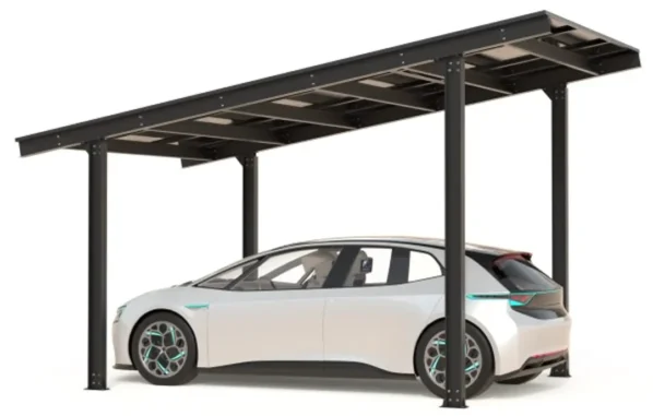 Carport with photovoltaic panels – Model 05 (1 space)-2