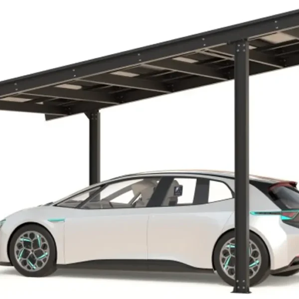 Carport with photovoltaic panels – Model 05 (1 space)-2