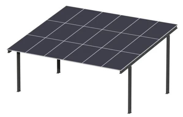 PV-Carport 05 – Komplettset (2 Stellplätze) mit Photovoltaik