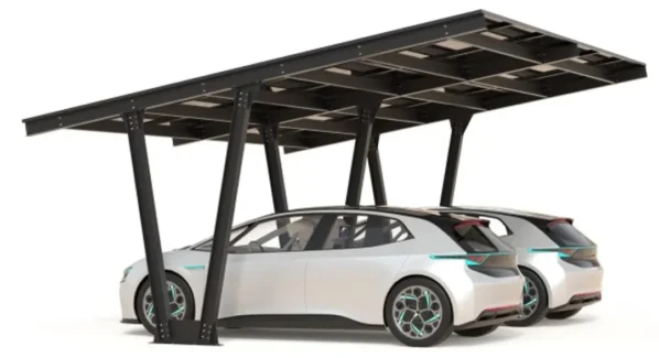 Carport with photovoltaic panels – Model 06 (2 spaces)-2