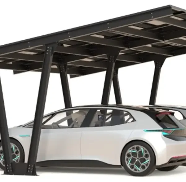 Carport with photovoltaic panels – Model 06 (2 spaces)-2