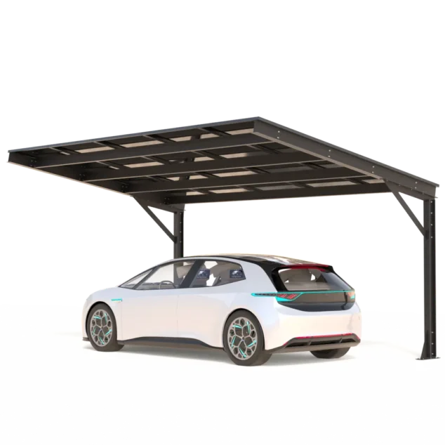 Carport mit photovoltaischen Paneelen - Modell 07 (1 Platz)