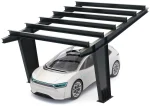 PV-Carport Modell 01 – Modernes Einzelcarport für 1 Stellplatz