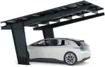 PV-Carport 01 – Komplettset (1 Stellplatz) mit Photovoltaik