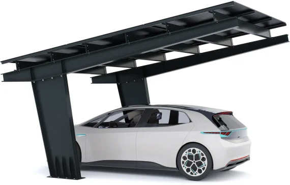 PV-Carport 01 – Komplettset (1 Stellplatz) mit Photovoltaik