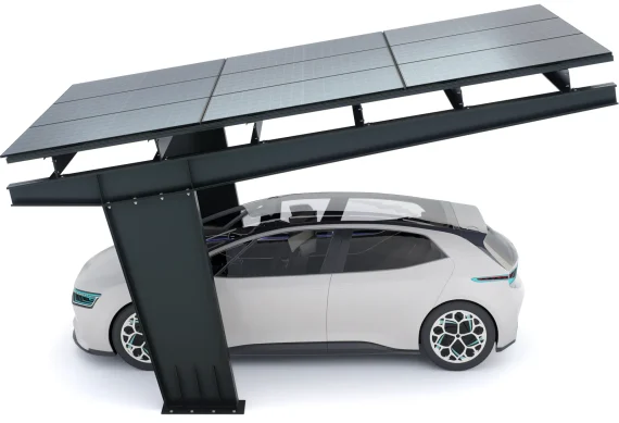 PV-Carport 01 – Komplettset (1 Stellplatz) mit Photovoltaik