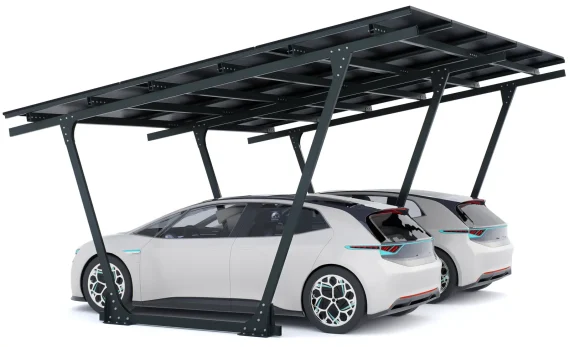 PV-Carport 02 – Komplettset (2 Stellplätze) mit Photovoltaik