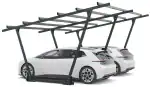 PV-Carport Modell 02 – Stabil & Wetterfest für 2 Stellplätze