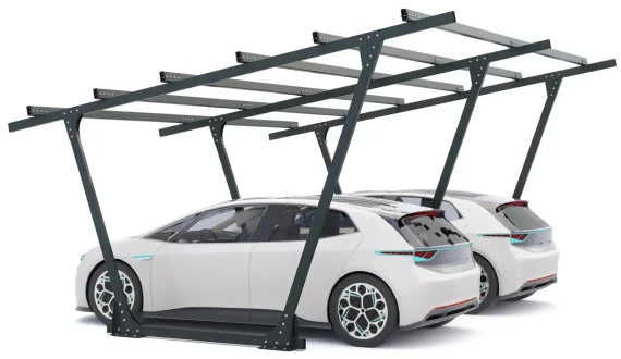 PV-Carport Modell 02 – Stabil & Wetterfest für 2 Stellplätze