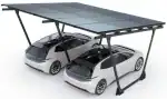 PV-Carport 02 – Komplettset (2 Stellplätze) mit Photovoltaik
