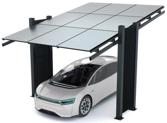 PV-Carport Modell 03 – Effizientes Solar-Carport für 1 Stellplatz