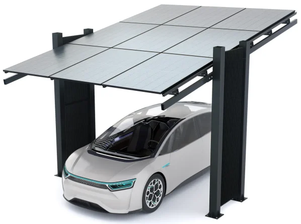 PV-Carport Modell 03 – Effizientes Solar-Carport für 1 Stellplatz