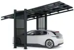 PV-Carport Modell 03 – Effizientes Solar-Carport für 1 Stellplatz
