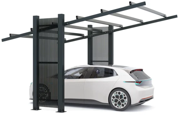 PV-Carport Modell 03 – Stabile Carport-Struktur für 1 Stellplatz