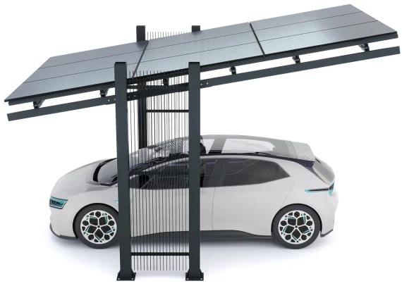 PV-Carport Modell 03 – Effizientes Solar-Carport für 1 Stellplatz