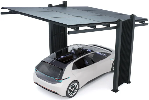 PV-Carport Modell 03 – Effizientes Solar-Carport für 1 Stellplatz