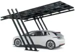 PV-Carport Modell 04 – Effizientes Solar-Carport für 1 Stellplatz (9 Module)