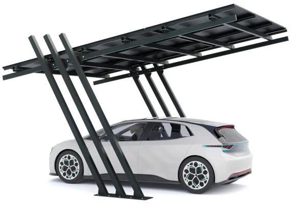 PV-Carport Modell 04 – Effizientes Solar-Carport für 1 Stellplatz (9 Module)