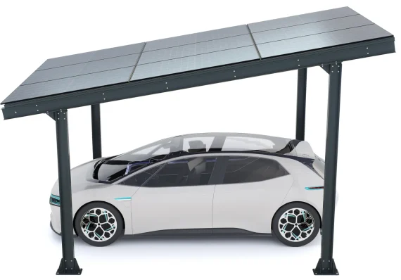 PV-Carport 05 – Komplettset (1 Stellplatz) mit Photovoltaik