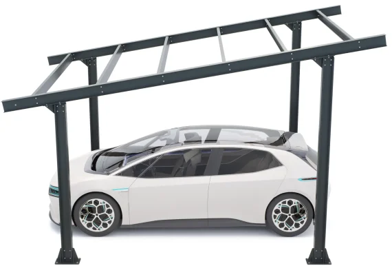 PV-Carport Modell 05 – Robuste Konstruktion für 1 Stellplatz