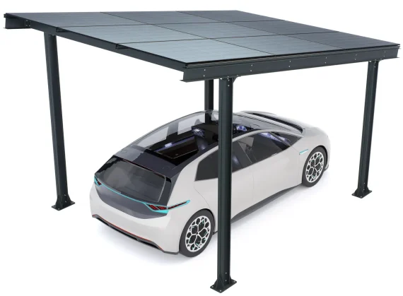 PV-Carport 05 – Komplettset (1 Stellplatz) mit Photovoltaik