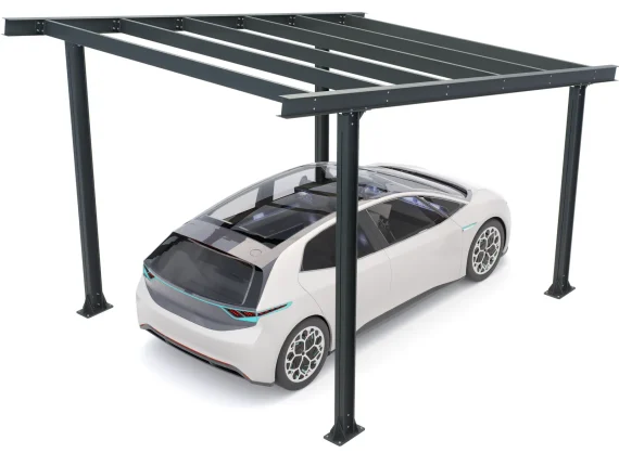 PV-Carport Modell 05 – Robuste Konstruktion für 1 Stellplatz