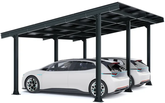 PV-Carport 05 – Komplettset (2 Stellplätze) mit Photovoltaik