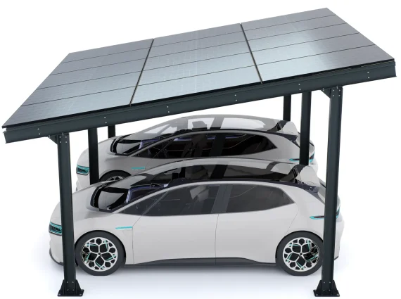 PV-Carport 05 – Komplettset (2 Stellplätze) mit Photovoltaik