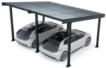 PV-Carport 05 – Komplettset (2 Stellplätze) mit Photovoltaik
