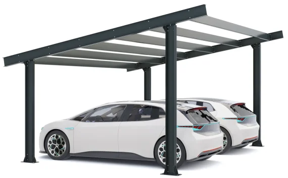 PV-Carport Modell 05 – Robuste Konstruktion für 2 Stellplätze