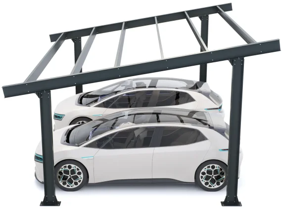 PV-Carport Modell 05 – Robuste Konstruktion für 2 Stellplätze