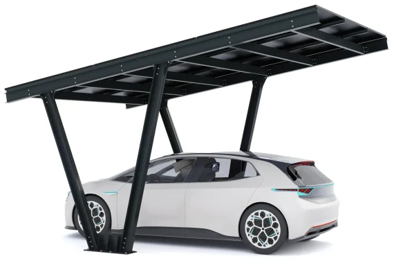 PV-Carport 06 – Komplettset (1 Stellplatz) mit Photovoltaik