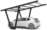PV-Carport Modell 06 – Carport-Konstruktion für 1 Stellplatz