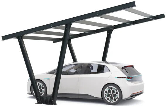 PV-Carport Modell 06 – Carport-Konstruktion für 1 Stellplatz